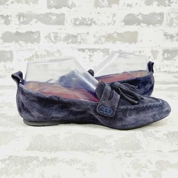 New Aquatalia Journee Suede Square Toe Slip On Loafer Flats M230 - Picture 4 of 12